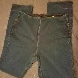 Lysse denim leggings, straight leg